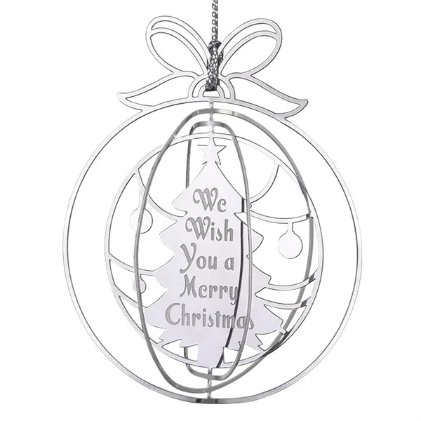 Custom Silver 3D Rotation Ornaments - Custom Silver 3D Rotation Ornaments - Image 1 of 1