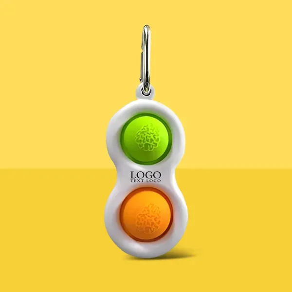 Push Pop Bubble Fidget Toy Keychains - Push Pop Bubble Fidget Toy Keychains - Image 0 of 5