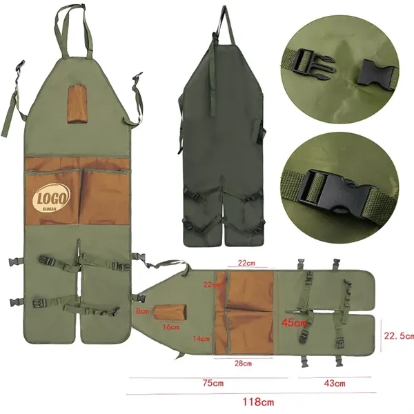 Adjustable Multi Pockets Gardening Apron - Adjustable Multi Pockets Gardening Apron - Image 0 of 1