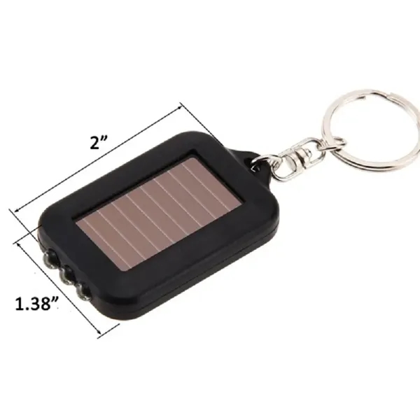 Solar Powered LED Flashlight Keychain - Solar Powered LED Flashlight Keychain - Image 1 of 1