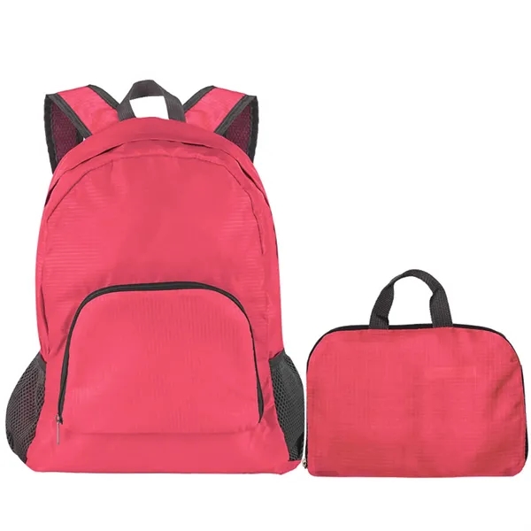 Foldable Backpack Travel Bag - Foldable Backpack Travel Bag - Image 7 of 8