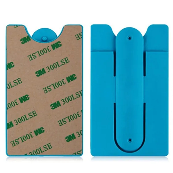 Silicone Phone Wallet With Stand - Silicone Phone Wallet With Stand - Image 4 of 5
