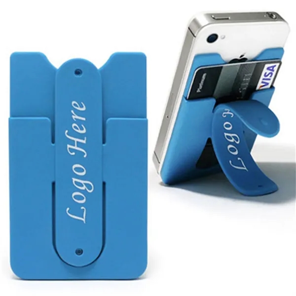 Silicone Phone Wallet With Stand - Silicone Phone Wallet With Stand - Image 3 of 5