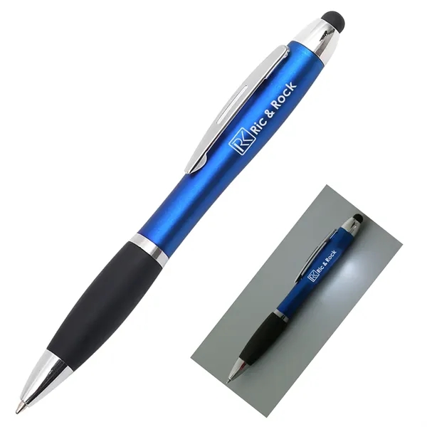 LED Logo Pen With Stylus - LED Logo Pen With Stylus - Image 0 of 2