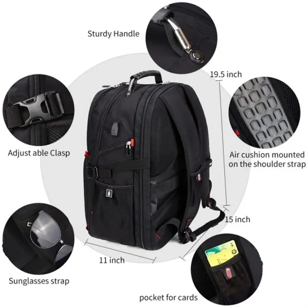 Large 40L Travel Backpack - Large 40L Travel Backpack - Image 2 of 6