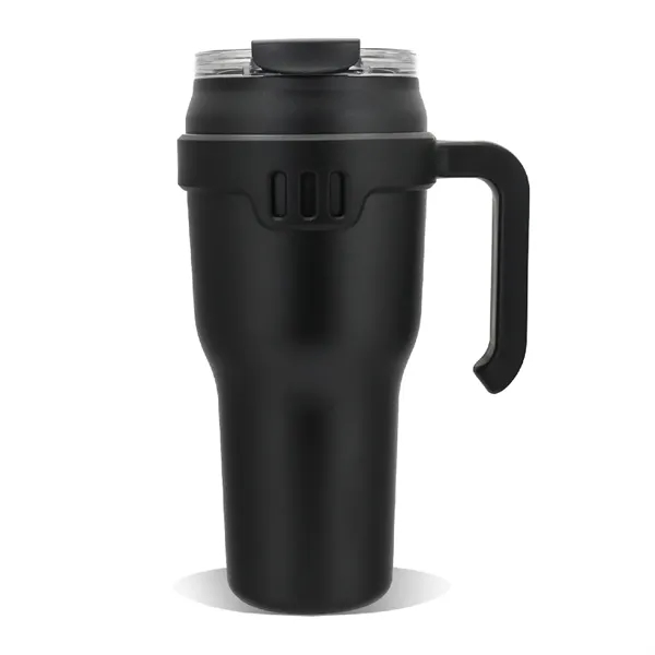 40 oz. Stainless Vacuum Insulated Mug w/ Handle, Straw & Lid - 40 oz. Stainless Vacuum Insulated Mug w/ Handle, Straw & Lid - Image 6 of 6