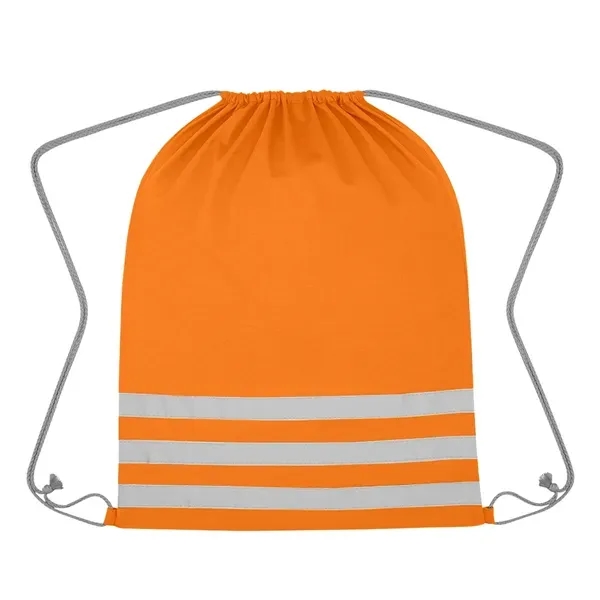Reflective Safety Drawstring Bag - Reflective Safety Drawstring Bag - Image 1 of 3