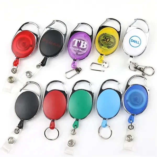Carabiner Style Badge Reel - Carabiner Style Badge Reel - Image 0 of 4