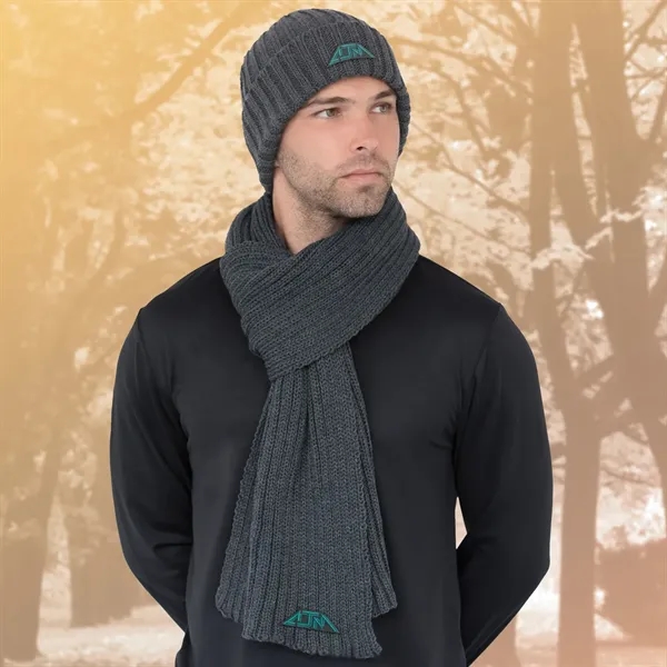Acrylic, Cuff Toque, Chunky rib knit - Acrylic, Cuff Toque, Chunky rib knit - Image 10 of 13