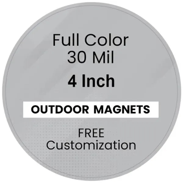 Magnet - 4 Inch Circle - Magnet - 4 Inch Circle - Image 4 of 4
