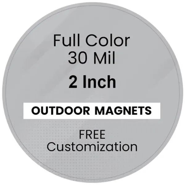 Magnet - 2" Diameter Circle - Magnet - 2" Diameter Circle - Image 2 of 2