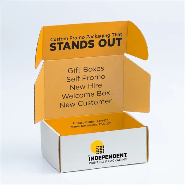 7" x 5" x 3" Digital Printed Lift Top Mailer Box E-Flute - 7" x 5" x 3" Digital Printed Lift Top Mailer Box E-Flute - Image 0 of 2