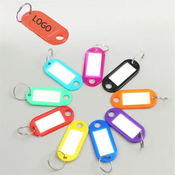 Plastic Key Tag with Label Window - Plastic Key Tag with Label Window - Image 0 of 4