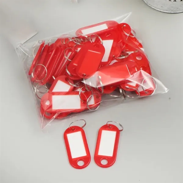 Plastic Key Tag with Label Window - Plastic Key Tag with Label Window - Image 2 of 4