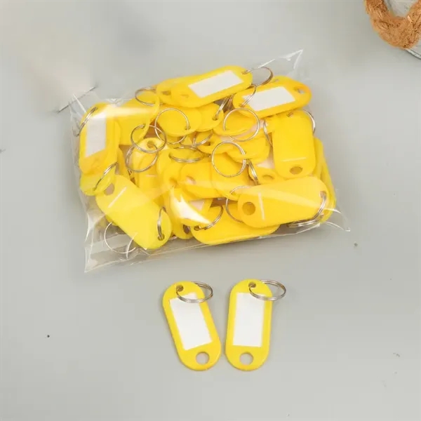 Plastic Key Tag with Label Window - Plastic Key Tag with Label Window - Image 3 of 4
