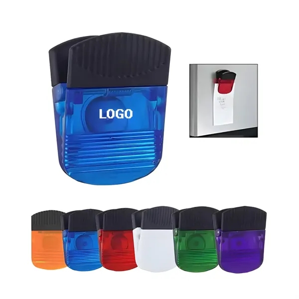 Large Plastic Fridge Magnet Clip for Memos and Snack Bags - Large Plastic Fridge Magnet Clip for Memos and Snack Bags - Image 0 of 3