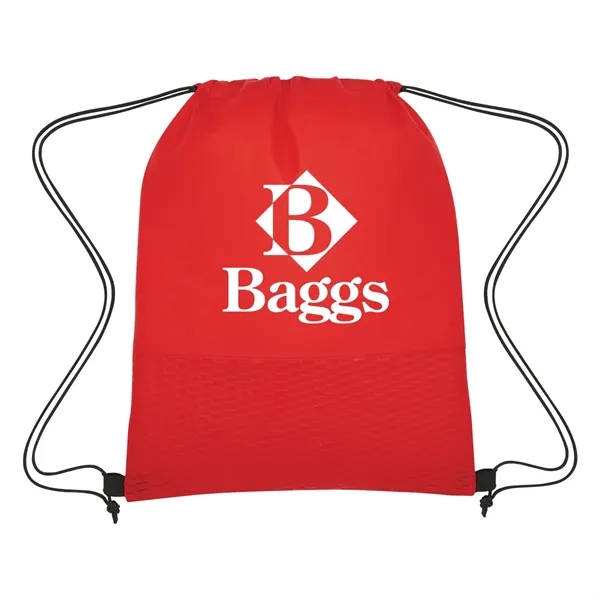 Wave Design Non-Woven Drawstring Bag - Wave Design Non-Woven Drawstring Bag - Image 0 of 24