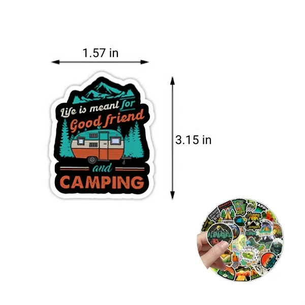 Waterproof Outdoor Camping Graffiti Sticker - Waterproof Outdoor Camping Graffiti Sticker - Image 3 of 4