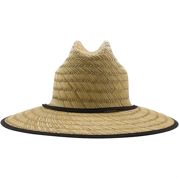 Adjustable Wide Brim Cowboy Straw Hats - Adjustable Wide Brim Cowboy Straw Hats - Image 1 of 3