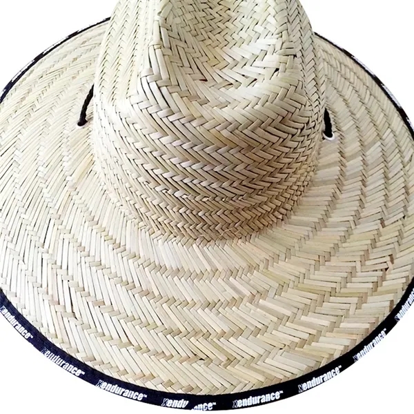 Adjustable Sublimated Wide Brim Cowboy Straw Hats - Adjustable Sublimated Wide Brim Cowboy Straw Hats - Image 1 of 1