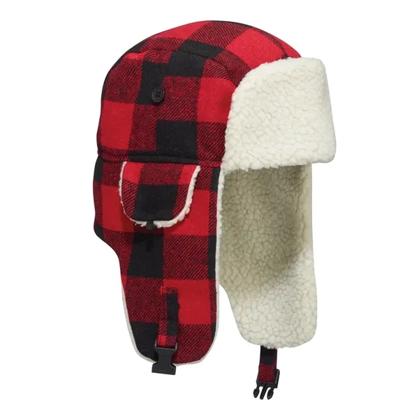 Winter Bomber Hat with Earflaps (Lumberjack) - Winter Bomber Hat with Earflaps (Lumberjack) - Image 7 of 14