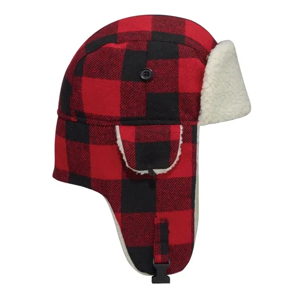 Winter Bomber Hat with Earflaps (Lumberjack) - Winter Bomber Hat with Earflaps (Lumberjack) - Image 8 of 14