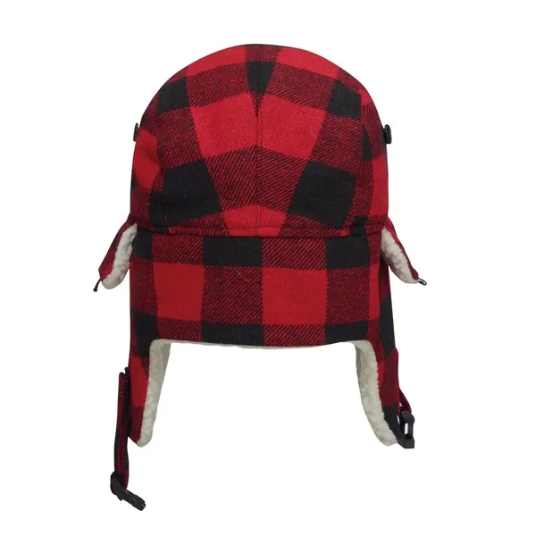 Winter Bomber Hat with Earflaps (Lumberjack) - Winter Bomber Hat with Earflaps (Lumberjack) - Image 9 of 14