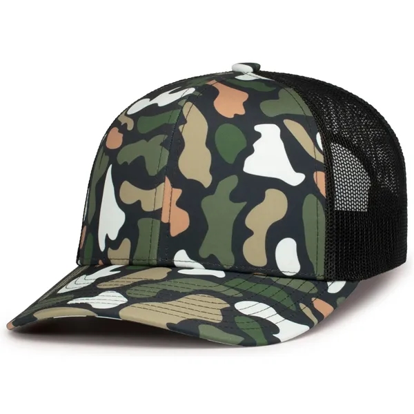 Duck Camo Trucker Snapback Cap - Duck Camo Trucker Snapback Cap - Image 3 of 10