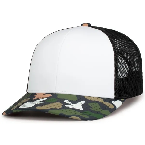 Duck Camo Trucker Snapback Cap - Duck Camo Trucker Snapback Cap - Image 4 of 10