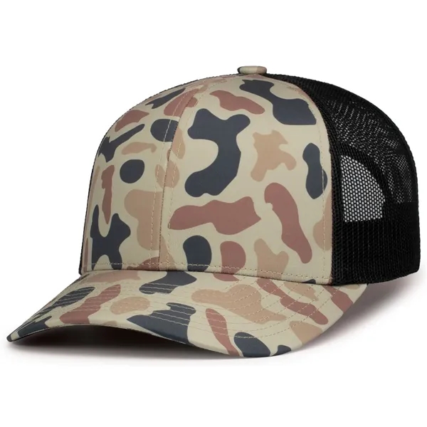 Duck Camo Trucker Snapback Cap - Duck Camo Trucker Snapback Cap - Image 5 of 10