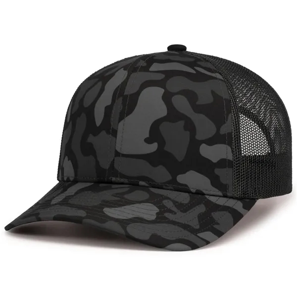 Duck Camo Trucker Snapback Cap - Duck Camo Trucker Snapback Cap - Image 6 of 10