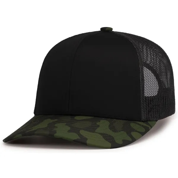 Duck Camo Trucker Snapback Cap - Duck Camo Trucker Snapback Cap - Image 7 of 10