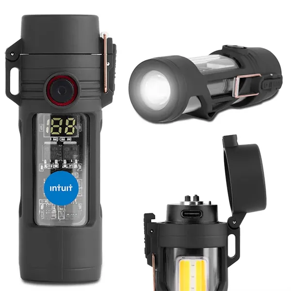 Luminix Oval Flashlight & Plasma Lighter - Luminix Oval Flashlight & Plasma Lighter - Image 0 of 5