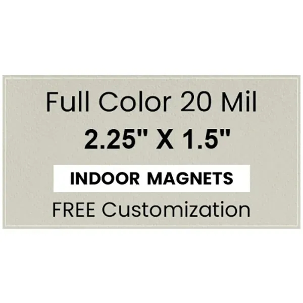 Magnet - 2.25" x 1.5"- Square Corners - Magnet - 2.25" x 1.5"- Square Corners - Image 0 of 2