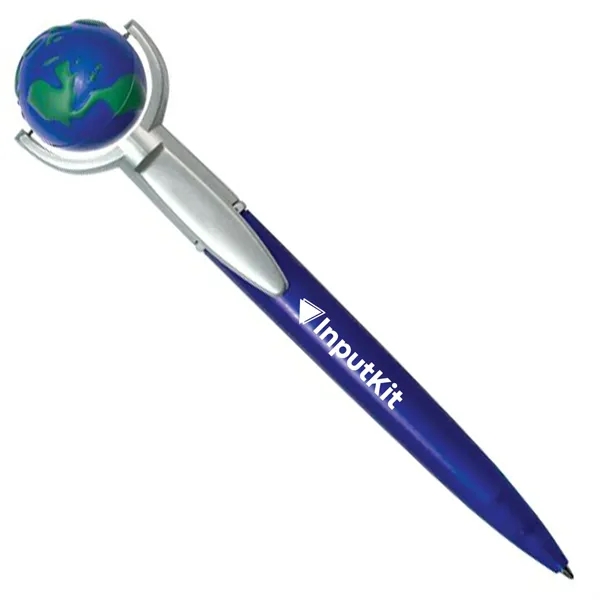 Globe Stress Ball Pen