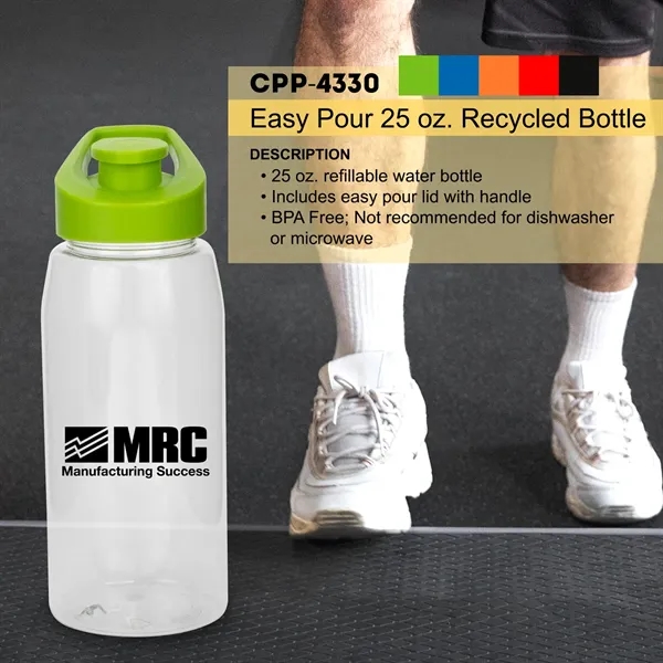 Easy Pour 25 oz. Recycled Bottle - Easy Pour 25 oz. Recycled Bottle - Image 12 of 12