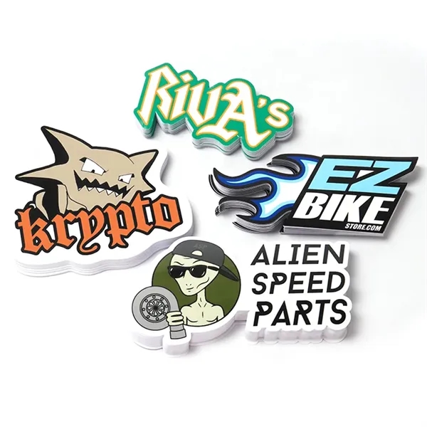 Customised Promotional Removable PVC Full Cut Stickers - Customised Promotional Removable PVC Full Cut Stickers - Image 1 of 2