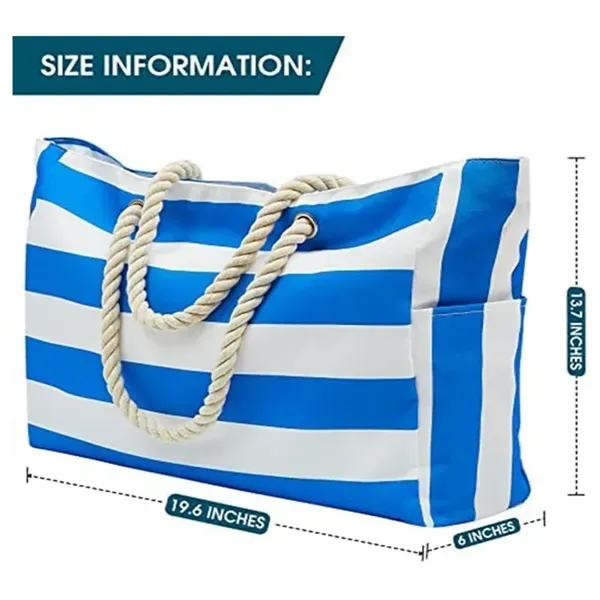 Waterproof Large Beach Tote Bag Summer Sand Proof Picnic - Waterproof Large Beach Tote Bag Summer Sand Proof Picnic - Image 1 of 4