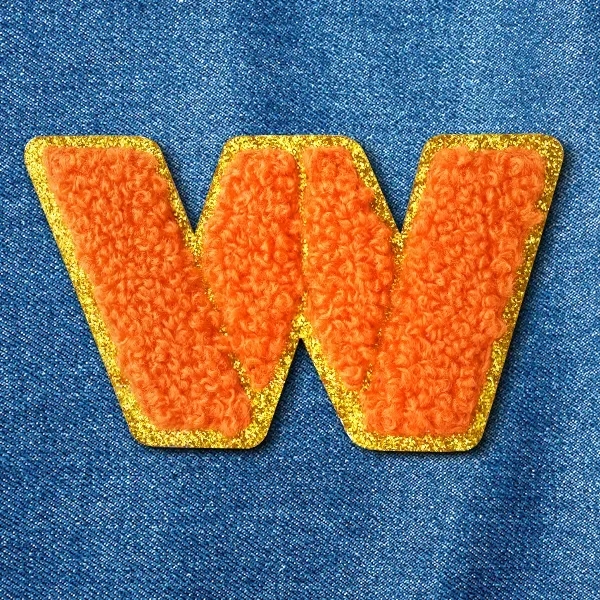 Chenille Letters With Metallic Backing - Chenille Letters With Metallic Backing - Image 0 of 1