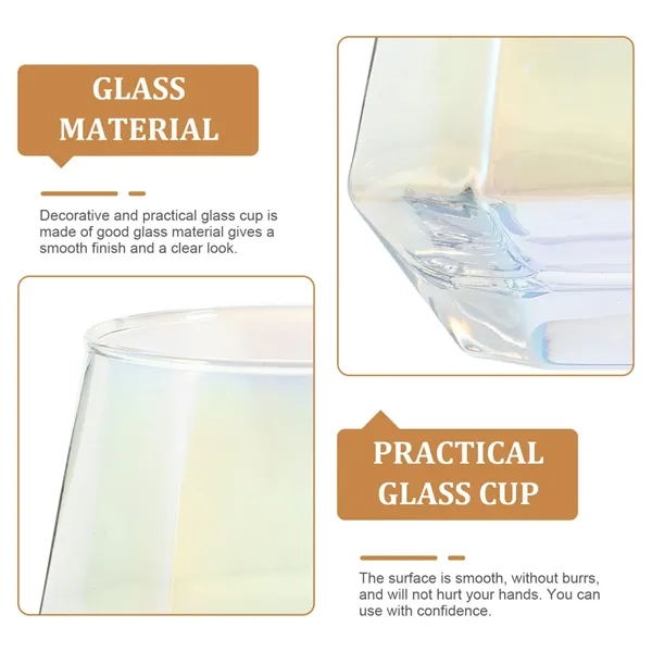 10.2 Oz Home Hexagonal Diamond Wine Glasses - 10.2 Oz Home Hexagonal Diamond Wine Glasses - Image 7 of 8