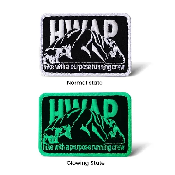 Glow 3D Embroidery Patches - Glow 3D Embroidery Patches - Image 3 of 3