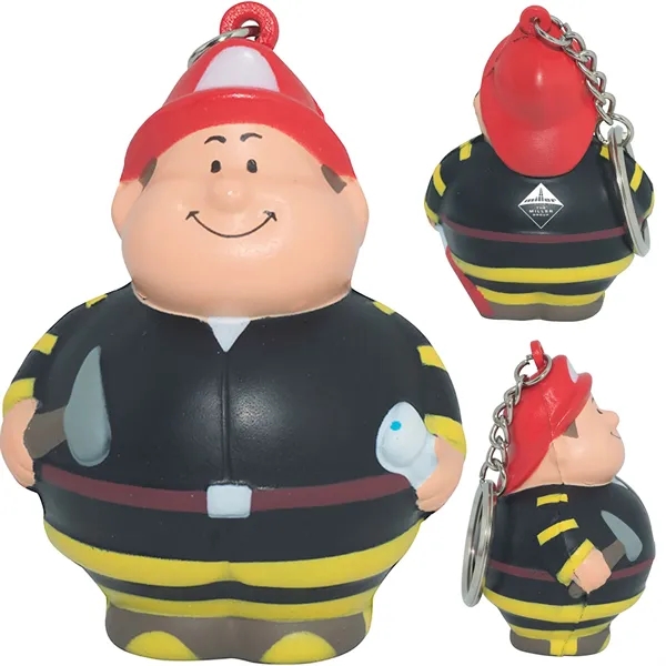 Fireman Keychain Stress Reliever