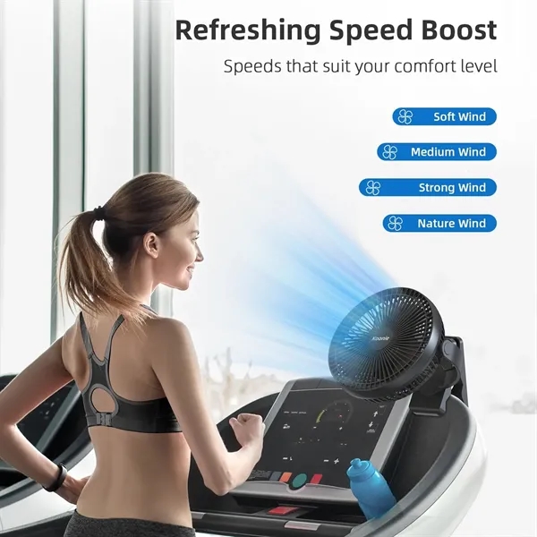 10000mAh Rechargeable Portable Fan - 10000mAh Rechargeable Portable Fan - Image 3 of 7