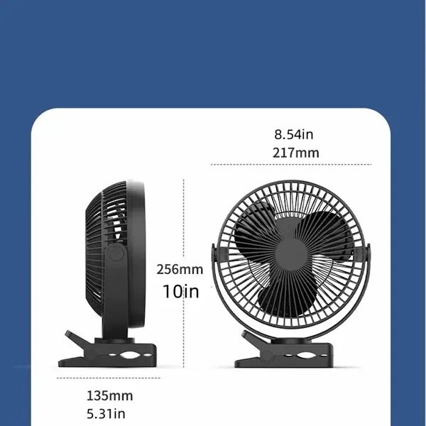 10000mAh Rechargeable Portable Fan - 10000mAh Rechargeable Portable Fan - Image 7 of 7
