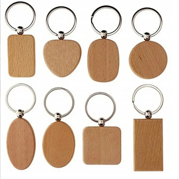Wooden Keychain Personalized Rectangle Tag Craft Resin - Wooden Keychain Personalized Rectangle Tag Craft Resin - Image 1 of 1