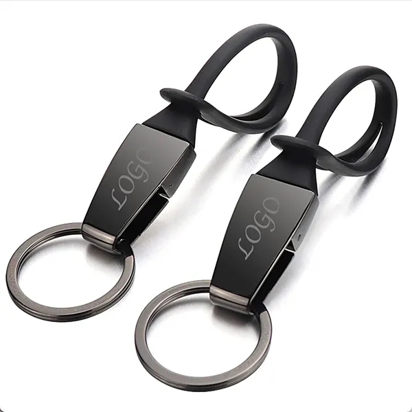 Rotatable Alloy Car Keychain Stylish Automotive Accessories - Rotatable Alloy Car Keychain Stylish Automotive Accessories - Image 0 of 1