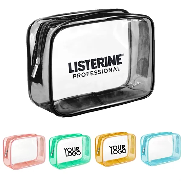 Waterproof Transparent Clear PVC Toiletry Makeup Bag - Waterproof Transparent Clear PVC Toiletry Makeup Bag - Image 0 of 1