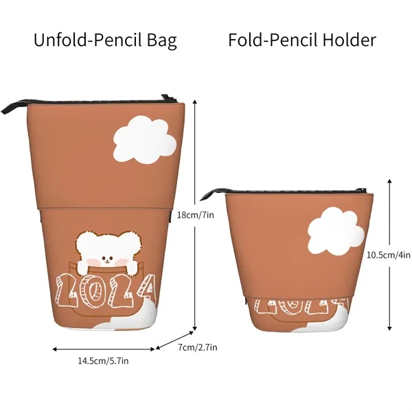 Foldable Pencil Holder Multifunction Pen Pouch Full color - Foldable Pencil Holder Multifunction Pen Pouch Full color - Image 3 of 3