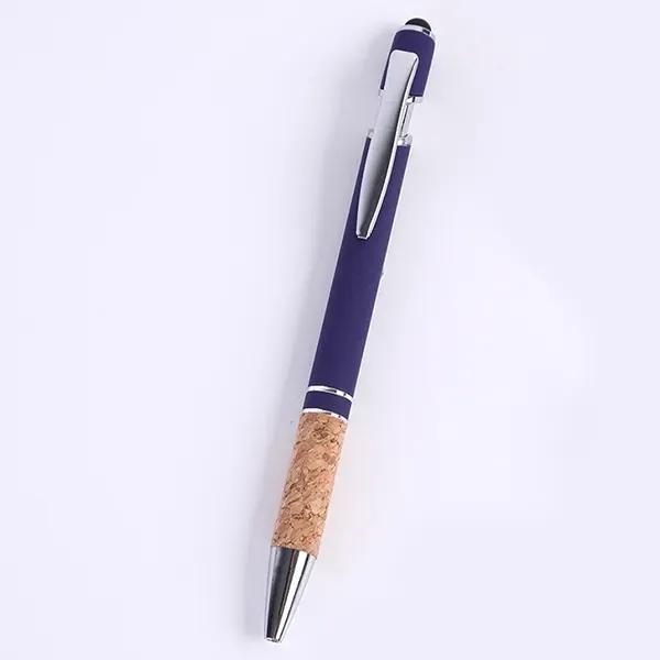 Metal Soft Touch Stylus Pen With Cork Grip - Metal Soft Touch Stylus Pen With Cork Grip - Image 2 of 10