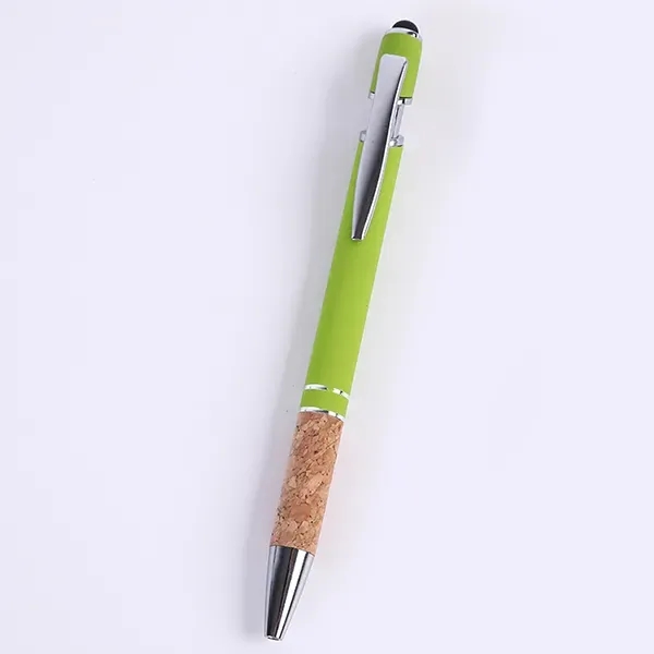 Metal Soft Touch Stylus Pen With Cork Grip - Metal Soft Touch Stylus Pen With Cork Grip - Image 3 of 10